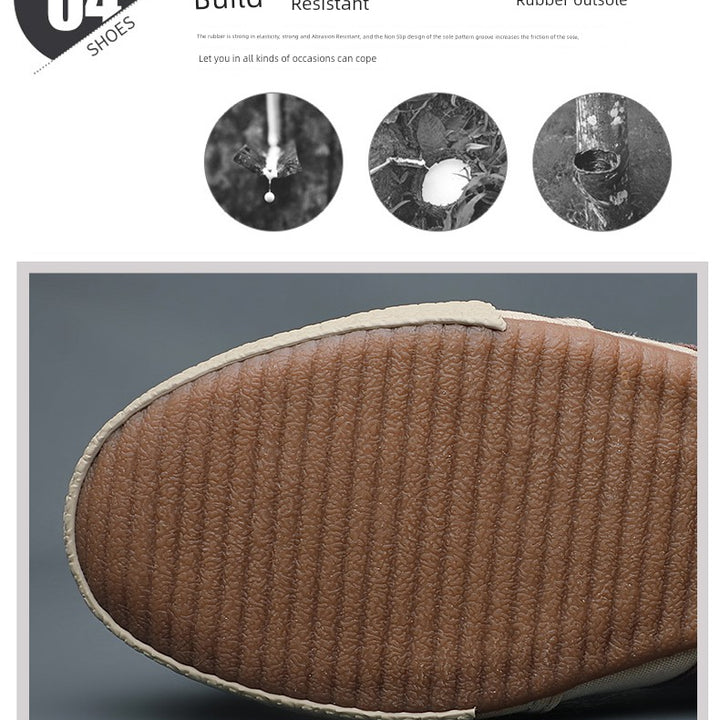 Men's Shoes Spring & Fall Breathable Deodorizing Filter Canvas Shoes Men's Trendy Lace up Men Casual Shoes Soft Bottom Driving Old Beijing Cloth Shoes