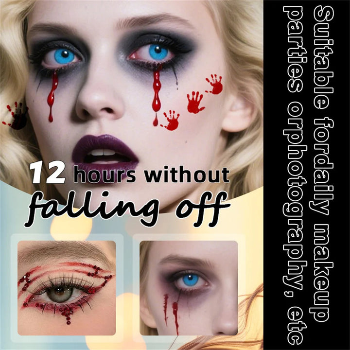 Halloween Face Tattoo Sticker Hot Stamping Freckles Makeup Radiation Fake Freckles Temporary Tattoo Stickers Face Makeup Patch
