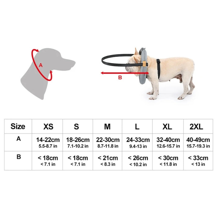 Pet Safety Harness for Dog and Cats Enhancing Protections for Sight Impaired Animal Rings Collar for Blind Dog Daily Walk