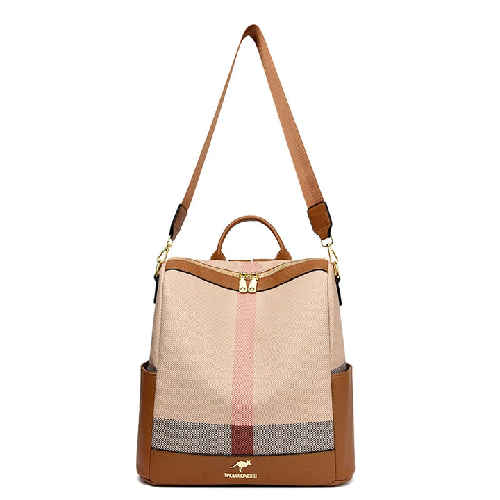 LONOOLISA Multi-functional Women's Backpacks Luxury Designer Rucksack High Quality Travel School Shoulder Bag Casual Sac A Dos