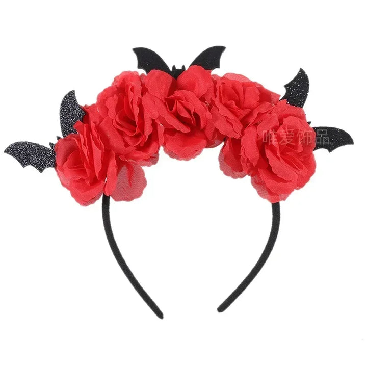 Halloween Bat Headband Children Dress Up Headwear Hairband Accessories Witch Costume Supplies Props Happy Helloween Party
