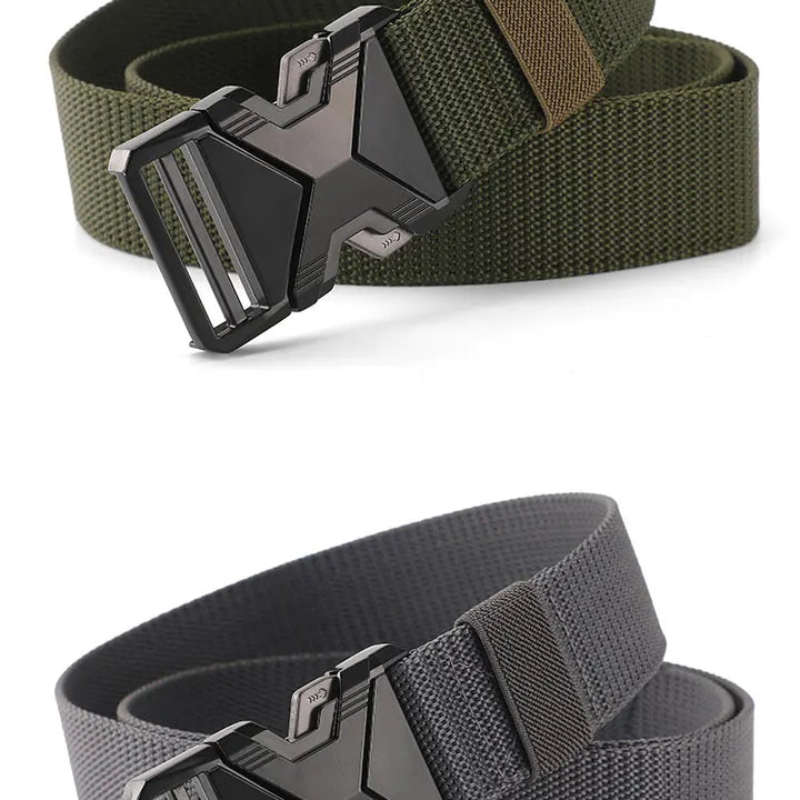 New Quick Release Pluggable Buckle Sports Belt Breathable Men Belts For Men Pants Belt