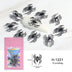 Halloween Alloy Nail Art Charms 3D Ghost Skull Pumpkin Golden Silver Classic Nails Jewelry Ornaments DIY Manicure Accessories