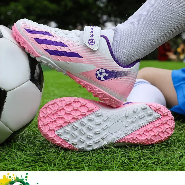 Kids Football Boots Society Cleats Soccer Shoes Boys Indoor Football Field Boots Children Non Slip Fast Training Sneakers Match