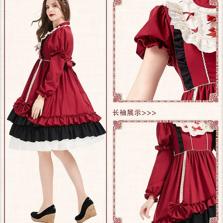 ✨ Charming, comfortable, and picture-perfect — this red Lolita princess dress will make your child feel like royalty at every event. Perfect for Halloween, carnival, birthdays, and magical playtime!