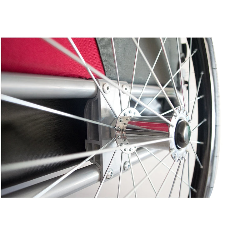 Pet Bicycle Trailer, Steel Pipe Material Waterproof Fabric, Safety Reflective Strip Design Suitable for Traveling with Pets