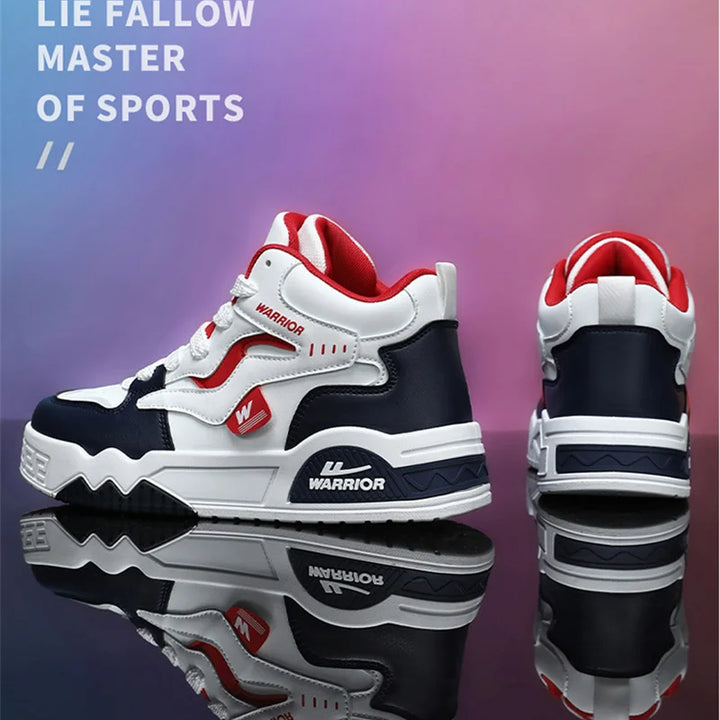 New Four Seasons Men's Sneakers Men's Comfortable Platform Shoes  Trend Lace-up Vulcanized Shoes White Casual Sneakers 5