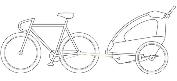 Pet Bicycle Trailer, Steel Pipe Material Waterproof Fabric, Safety Reflective Strip Design Suitable for Traveling with Pets