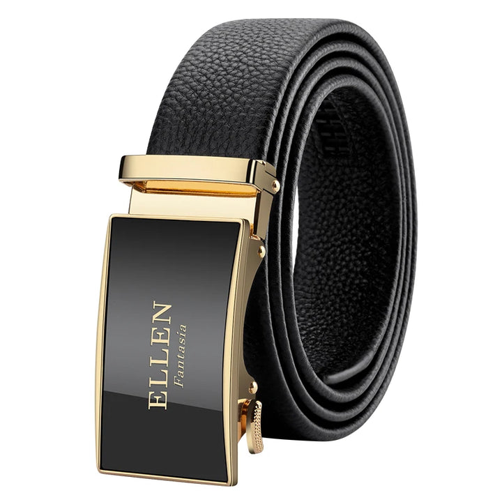 Men's Belt Leather Men Belts Waistband Automatic Belt for Man Mens Male Genuine Waist belts Business belts