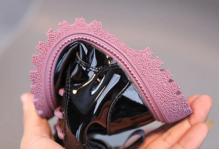 Children Boots Patent leather Casual Sneakers Baby Kids Shoes Waterproof British Ankle Short Boots Boys Shoes Toddler Snow Boots