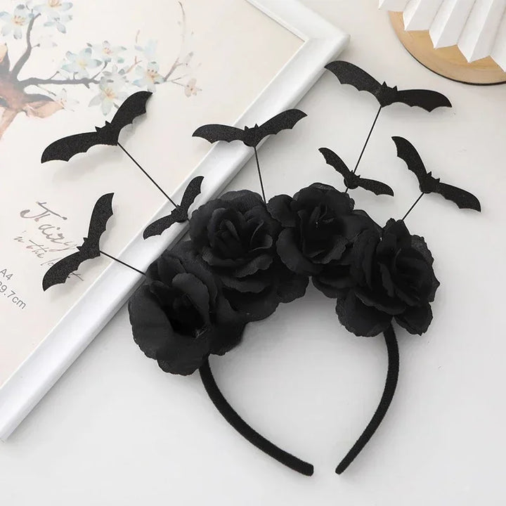 Halloween Bat Headband Children Dress Up Headwear Hairband Accessories Witch Costume Supplies Props Happy Helloween Party
