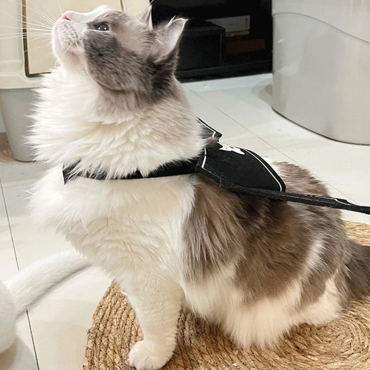 Halloween Cat Dress Up Costume Soft Adjustable Cats Bat Wing Cosplay Clothes Polyester Halloween Party Supplies Pet Supplies