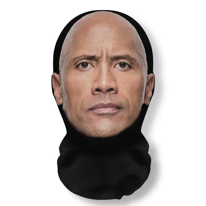 Halloween Cosplay Headwear Fashion Hip Hop Hood Hat Headgear 3D Full Face Mask Elastic Mesh Celebrity Face Mask for Party