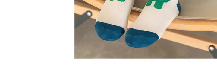 5 Pairs Autumn Winter New Style Children's Socks Mid-high Long Dinosaur Cartoon Design Boys Girls Baby Cartoon Socks Wholesale