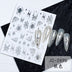Halloween Cartoon Ghost Design Nail Art Stickers with Spider Skeleton Pattern Nail Decoration Decals