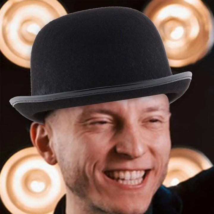 Halloween Men Women Magician Hats C ap Gentleman Jazz Hat Top Hat Black Party Bowler Hat Coachman Hat Classic Derby Hat Cosplay