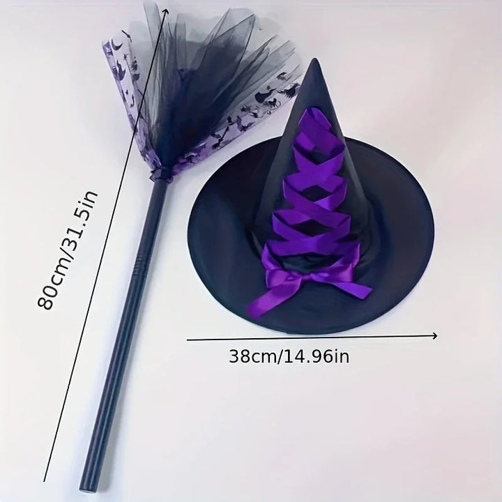 💜Be the star of the spooky night! 🎃
Our 3-piece purple witch costume comes with a magical skirt, pointed hat & wand — perfect for Halloween fun! 🪄
🛒 Grab yours now!