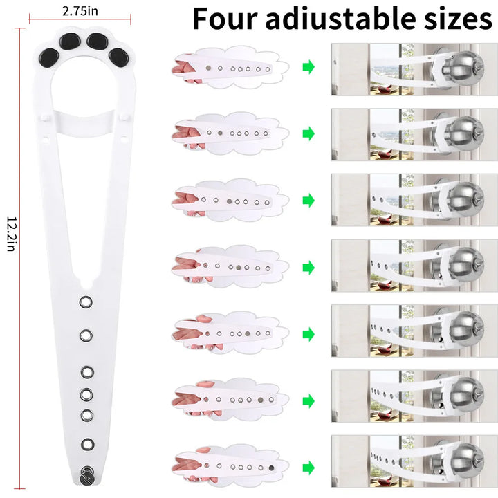 Cat Door Holder Latch Adjustable Dog Door Stopper Elastic Gate Lock Flex Latch Strap Keep Dog Out From Entering Pet Gate Supply