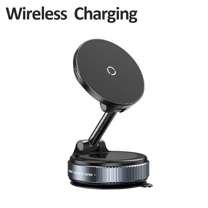 Magnetic Car Phone Holder 360° Rotation Folding With Vacuum Suction Cup For iPhone 12-16 Series Car/Gym/Driving Phone Holder