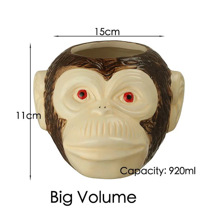 Hawaii Tiki Mugs Cocktail Cup Beer Beverage Mug Wine Mug Ceramic Tiki Mugs