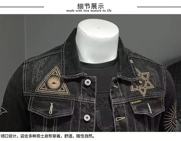🧥 Retro Vibes. Modern Edge.
🔥 Men’s Embroidered Denim Jacket – Classic lapel design with a trendy, loose fit
🛵 Motorcycle-inspired style, perfect for spring & autumn
🎯 Detailed embroidery adds a bold, fashion-forward touch
Your go-to jacket for effort