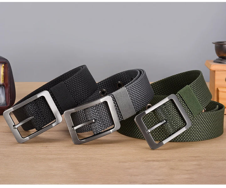 Men Belts Canvas Nylon Webbing Tactical Belt Fashion Casual Designer Unisex Belts High Quality Sports Belt