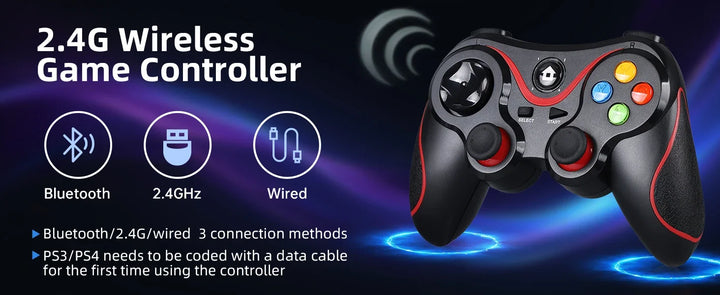 Terios T3 Support Bluetooth Controller Gamepad For Android Phone PC Joystick Controle Wireless Joypad For Switch/PS3 Accessorie