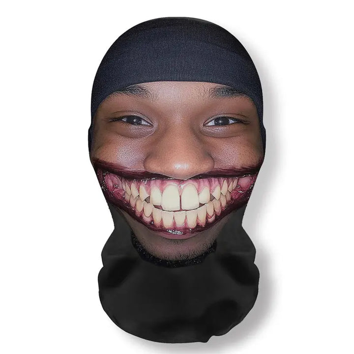 Halloween Terrifying Face Masks Funny Cosplay Realistic Zombies Full Face Mask Party Props Elastic Mesh Balaclava Headcovers
