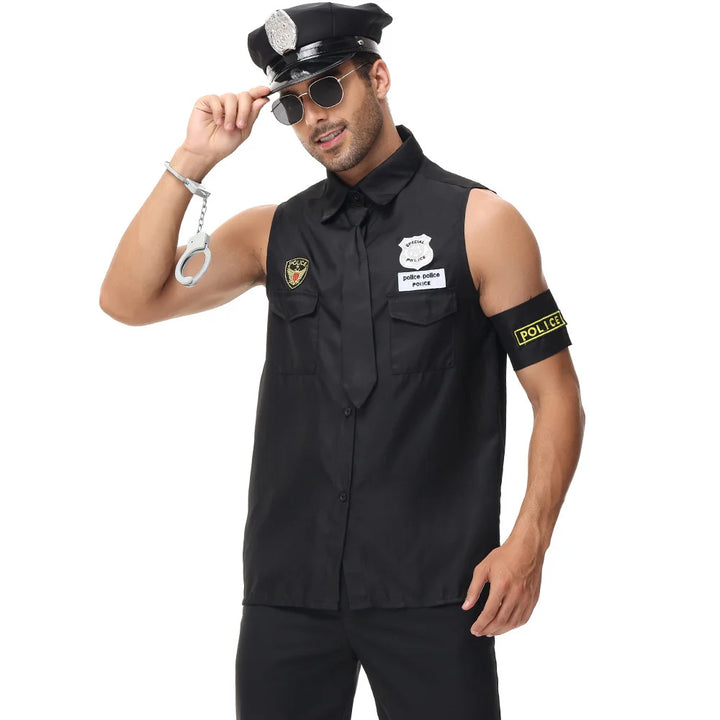 Command the Night!
Classic cop uniform perfect for Halloween, cosplay, or parties. Sharp, easy to wear, and ready for action.
👮‍♂️ Includes: Police shirt + badge
🎃 Occasions: Halloween, carnival, cosplay
🚓 Style: Police officer, cop costume