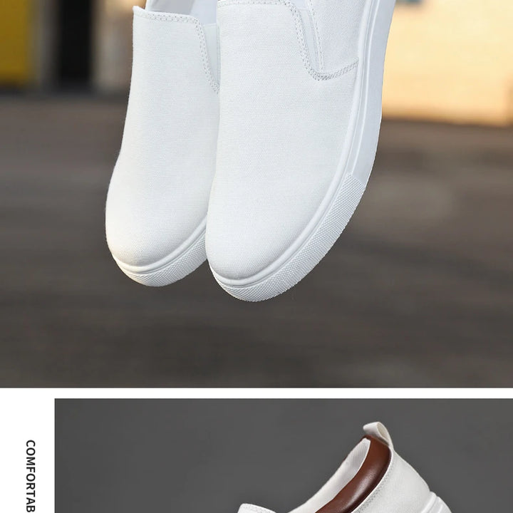 New Casual  Sneaker Canvas Boys Fashion Slip-on Vulcanized Flat