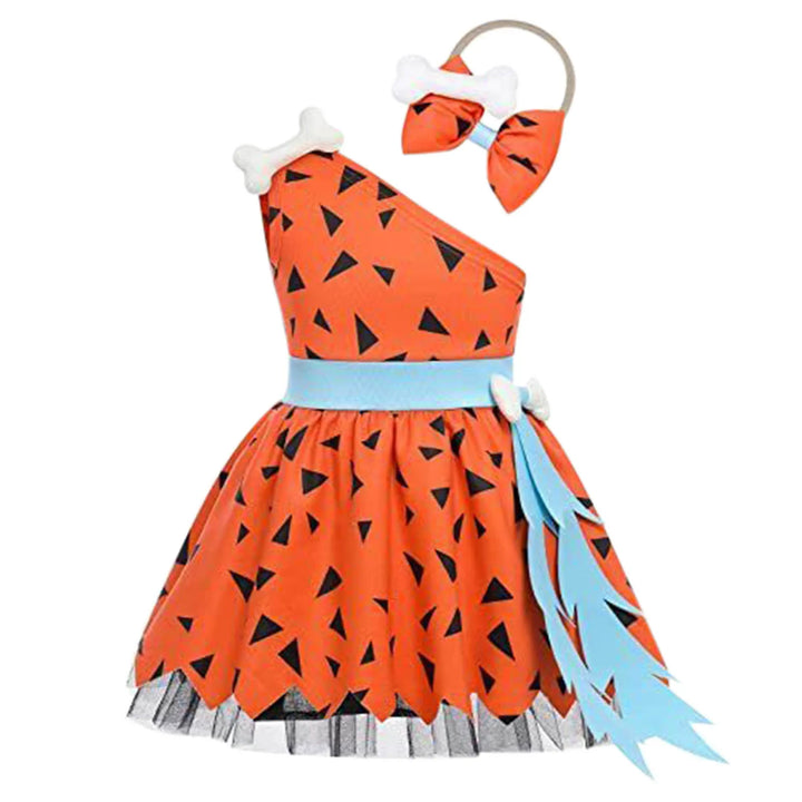 Girls Caveman Costume – Halloween Cavegirl Dress
Prehistoric party fun!
Cute tulle cavegirl dress with bone details, perfect for Halloween and school events.
🦴 Includes: Dress + accessories
🎃 Perfect for Halloween parties
