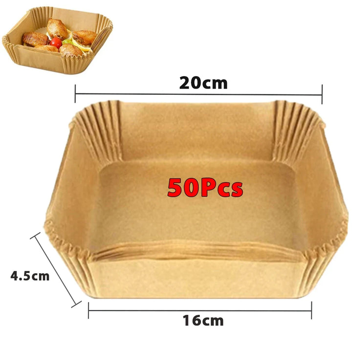 🍽️ Mess-Free Air Frying Made Easy!
🔥 50/100pcs Non-Stick Air Fryer Liners – Keep your basket clean, no scrubbing needed!
✅ Heat-resistant, grease-proof & food-safe
🧁 Perfect for baking, roasting & more
Fits most round air fryers – just use & toss!