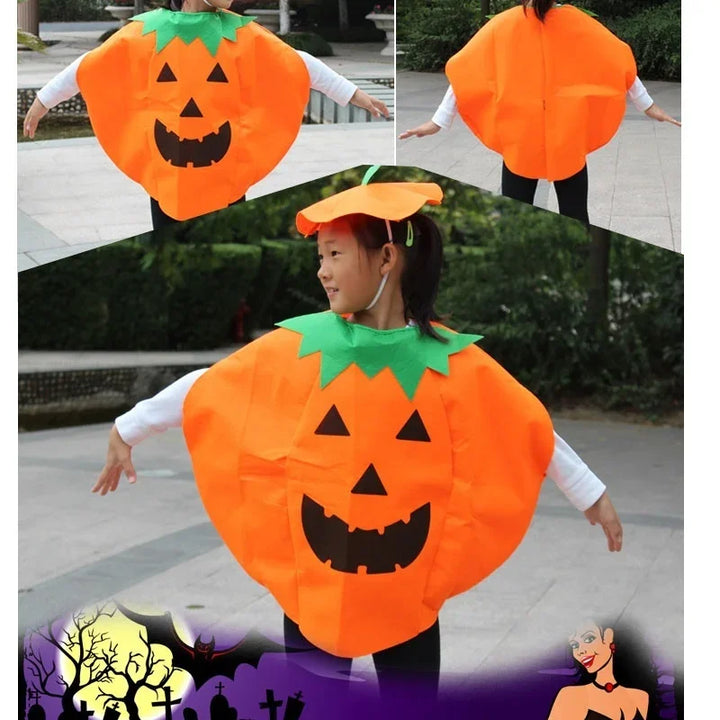 Halloween Pumpkin Grament Costume Cosplay Clothing Hat Set Halloween Party Supply Christmas Halloween Gift For Adult And Kid
