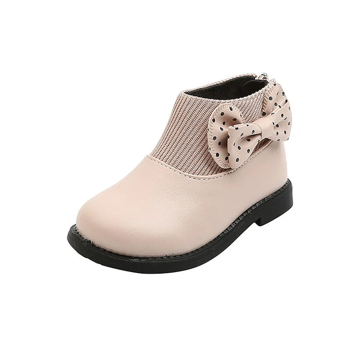 ботинки Kid Shoe Kid Plush Fashion Boots 2023 New Soft Leather Boot Versatile Ankle Boot Soft Soled Girl Boots Kids Cotton Boots