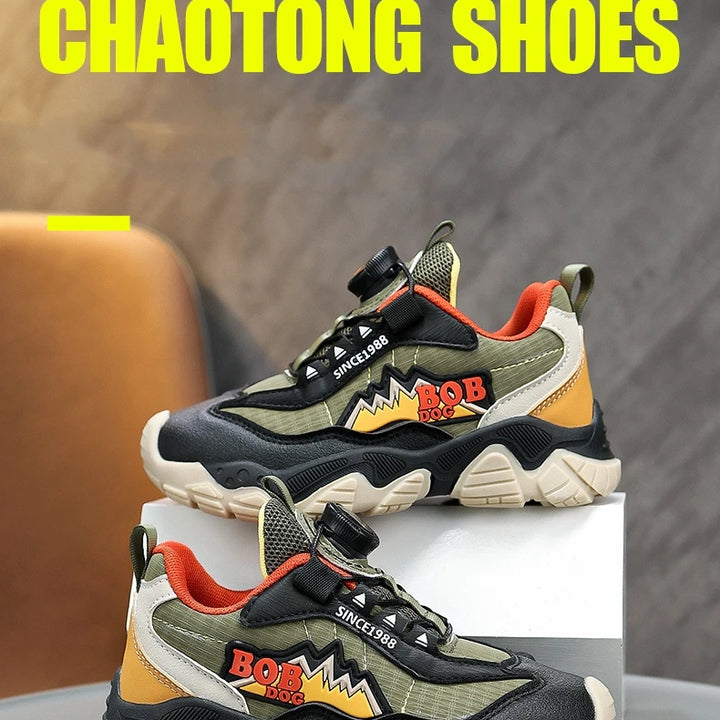 Original Knob Designer Sneakers Kids Trainers Platform Casual Sports Shoes For Boys Comfortable Breathable Children's Sneakers