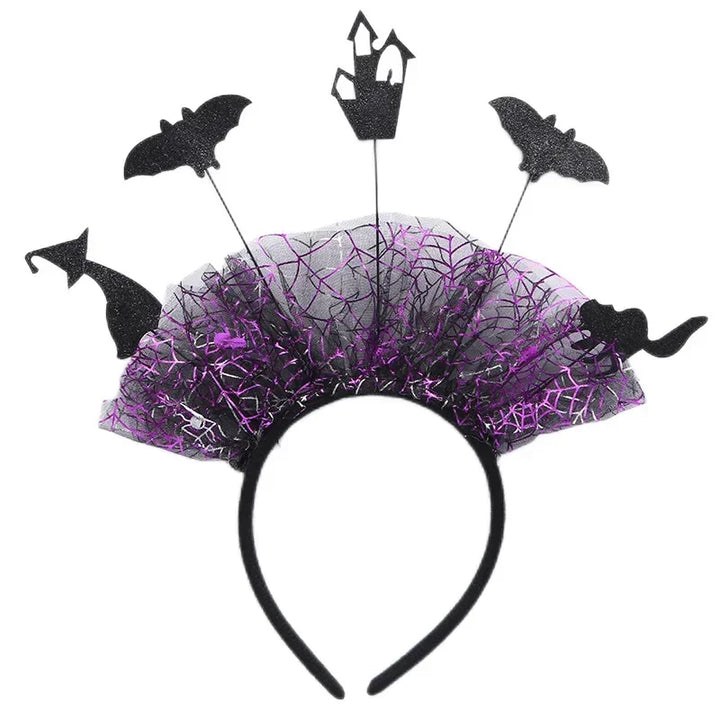 Halloween Bat Headband Children Dress Up Headwear Hairband Accessories Witch Costume Supplies Props Happy Helloween Party