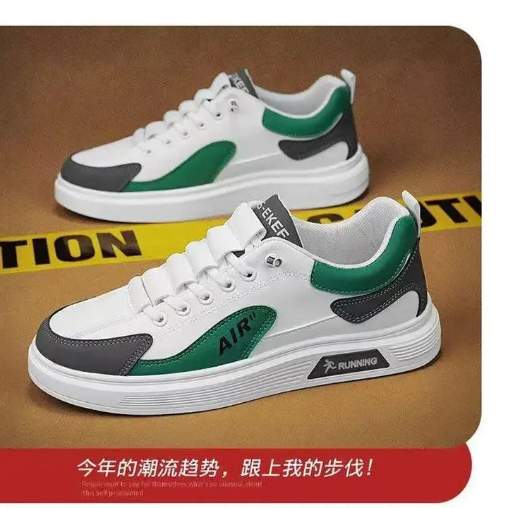 2025 new men's shoes with low top leather, fashionable and trendy running and sports, one foot casual shoes, and trendy shoes
