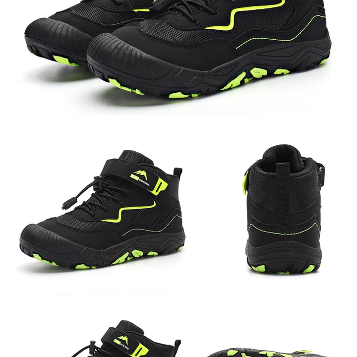 Kids Hiking Boots Toddler Girls Boys Hiking Shoes  Anti-Collision Non-Slip Athletic Outdoor Trekking Boots