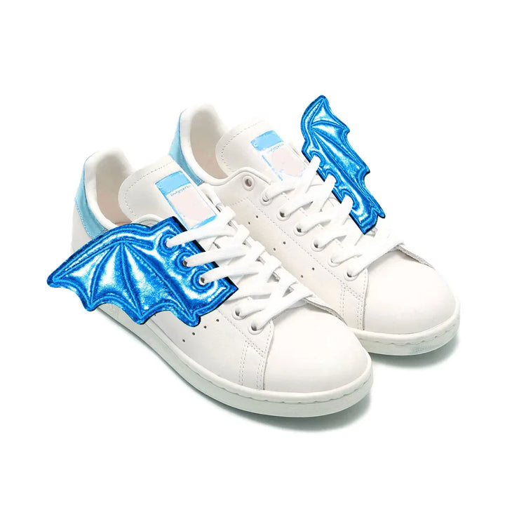 Halloween Party Bats Wings Shoes Charms Accessory Boots Bat Wings Lace Up Sport Shoes Wings DIY Skate Punk Shoe DIY Decorations