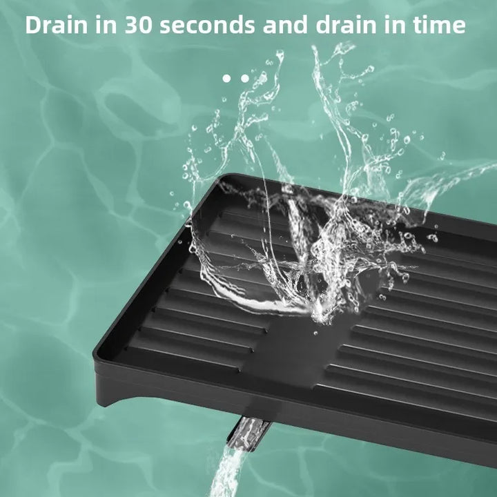 Kitchen utensil drain pipe drain storage rack countertop utensil drain, chopstick storage rack with cup holder