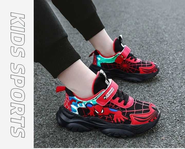 Kids Sneakers Boys Tennis Shoes Comfortable Mesh Shoes Lightweight Outdoor Children's Sports Walking Black Blue Shoes Size 27-37