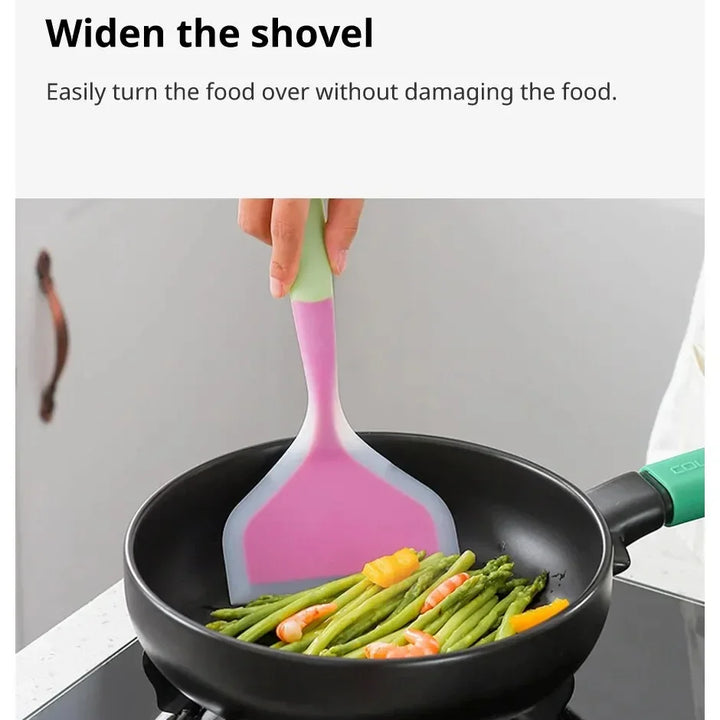 1 Piece Random Color Silicone Kitchen Utensil Cooking Utensil Spatula Beef Meat Egg Kitchen Scraper Pizza Cooking Spatula