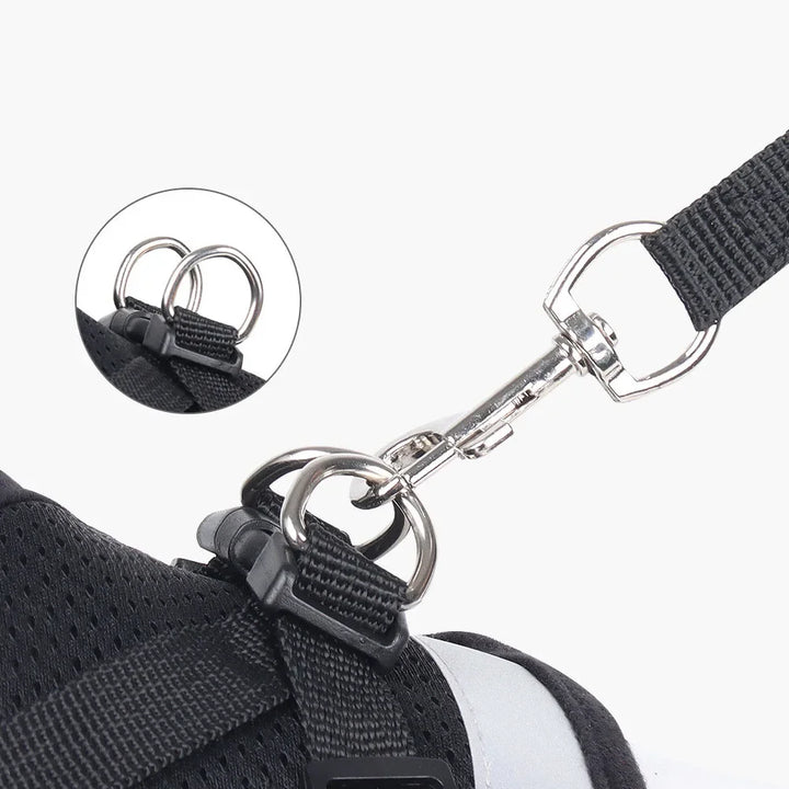 Dog Harness Lead Leash Set Adjustable Reflective Escape Proof Pet Mesh Vest Harness Puppy Dog Collar Small Dog Cat Pet Supplies