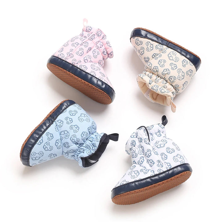 Baby Boots Cartoon Cute High Quality Soft Cotton 0-18M Newborns' Pre Step Shoes Suitable for Spring and Autumn Fashion