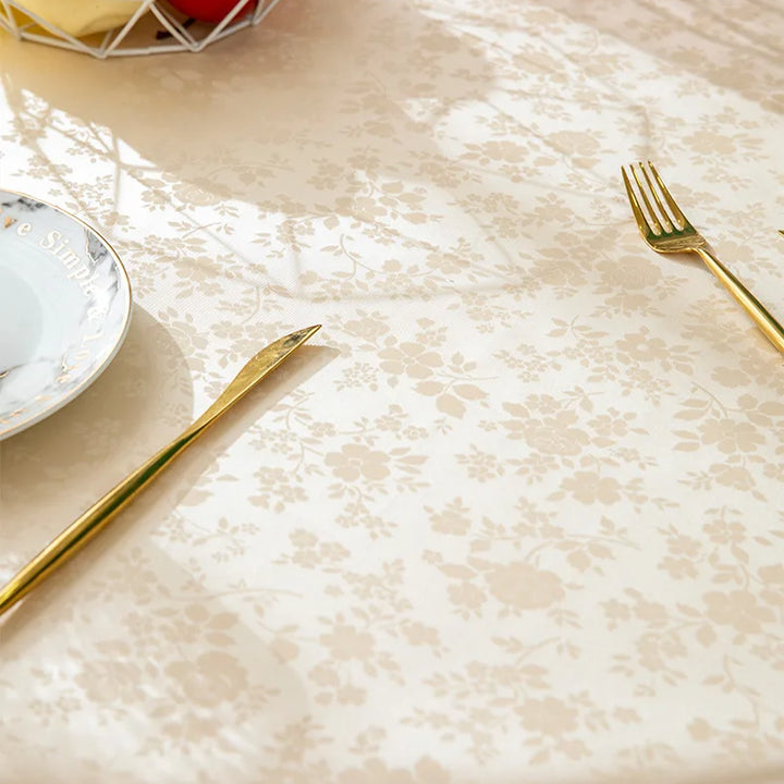 Waterproof  Round Table Cloth Pastoral PVC Plastic Kitchen Tablecloth Oilproof Antifouling Cover Dining Table Cloth Decorate