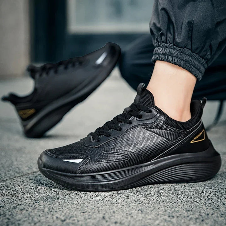 Outdoor Trendy Walking Shoes for Men Sneaker Man Leather High-quality Casual Breathable Flat Non-slip Tennis Shoes