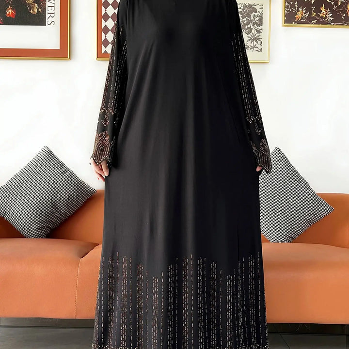 Two Piece Set Hijab Prayer Clothes Muslim Abaya Set Women Prayer Garment Dress Hijab Long Khimar Long Dress Sets Islamic Ramadan