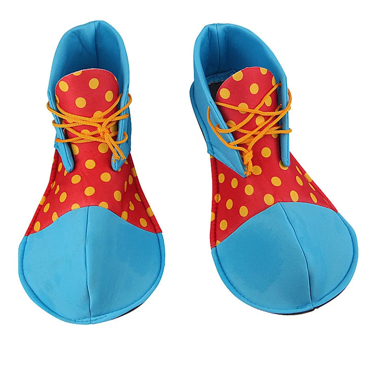 Adult Clown Shoes Costume Halloween Red Yellow Circus Play Role Masquerade Costumes Carnival Men Cosplay Prop Shoes