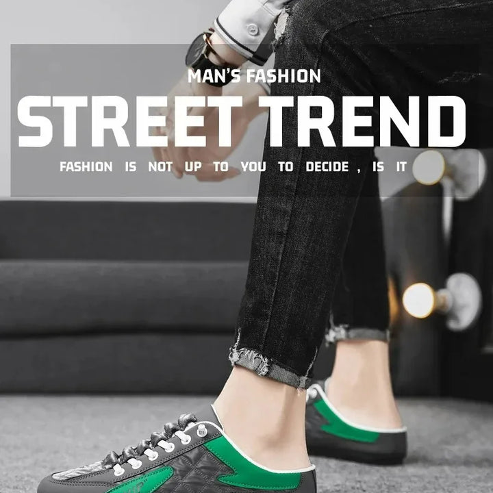 Summer Slippers for Men Trendy Men's Flat Bottom Casual Shoes Soft Sole Support Shoes Men's Sneakers Zapatos De Hombre