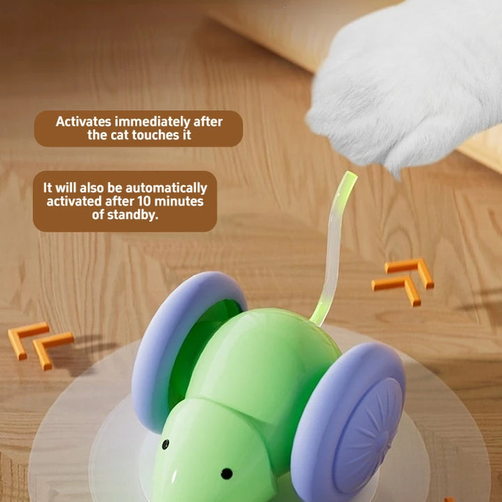 Pet Toys Interactive Cat Toy Electric Mouse Car Automatic Teaser Intelligent Obstacle Avoidance Pet Products Cat Accessories